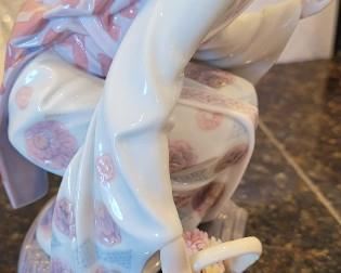 close-up of Lladro Oriental figurines
