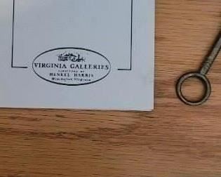 original pamphlet for the Henkel-Harris Black Walnut Secretary and key