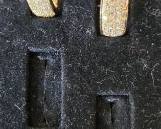 Inside-Out Diamond Oval Hoop Earrings