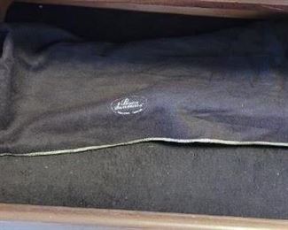 Close-up of lined drawer in China Cabinet