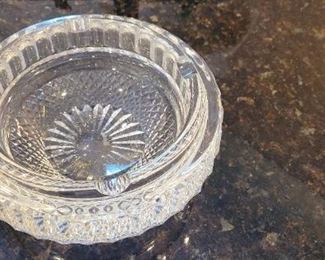 very heavy Waterford crystal ashtray