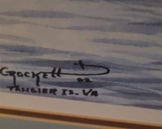 Crocket, Tangier Island, VA, #52/1000