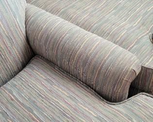 pair of occasional upholstered chairs, coordinates with paisely sofa with green cording from Taylorsville, NC