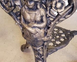 Glass top ornate table