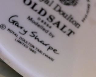 Royal Doulton Old Salt 1960 D6554 Toby Mug