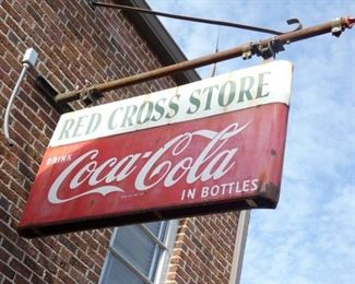 PORC. COCA COLA RD CROSS STORE SIGN