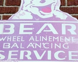 VIEW 2 CLOSEUP BEAR ALINEMENT SIGN
