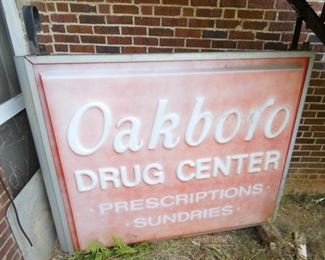VIEW 3 OAKBORO DRUG CENTER SIGN