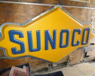 EMB. PLASTIC SUNOCO SIGN