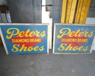 PETER DIAMOND BRAND SHOES SIGN