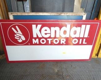 NOS EMB. KENDALL MOTOR OIL SIGN