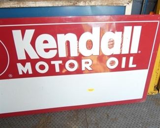 VIEW 3 NOS EMB. KENDALL OIL SIGN