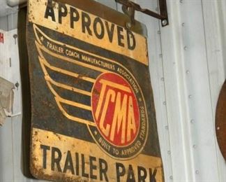 APPROVED TRAILER PARK SWINGER SIGN