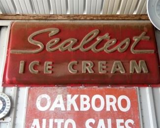 EMB. PLASTIC SEALTEST SIGN