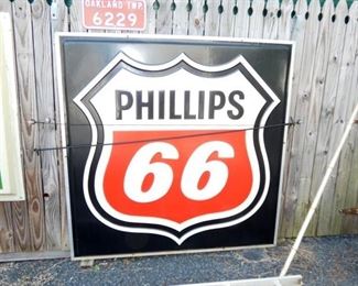 EMB. PLASTIC PHILLIPS 66 SIGN