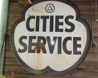 PORC. CITIES SERVICE CLOVER SIGN