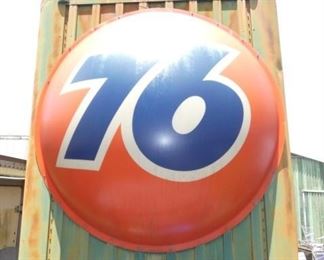 PLASTIC CONVEX 8FT. 76 SIGN