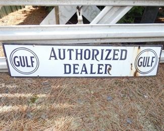 PORC. GULF DEALER SIGN