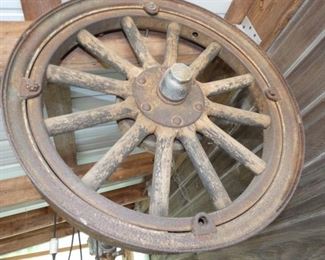 VIEW 2 CLOSEUP WOODEN WHEEL