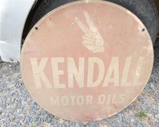 24IN KENDALL MOTOR OIL DS SIGN