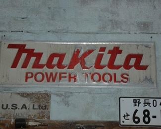 EMB. MAKITA POWER TOOLS SIGN