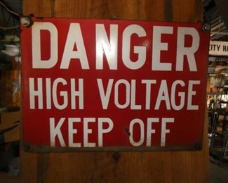 PORC. DANGER SIGN 12X10