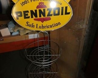 NOS PENNZOIL OIL RACK