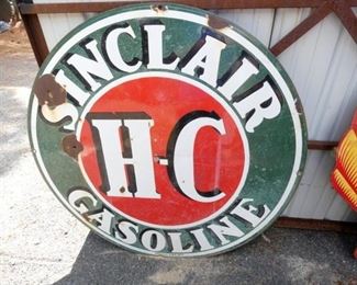 VIEW 7 48IN PORC. SINCLAIR SIGN