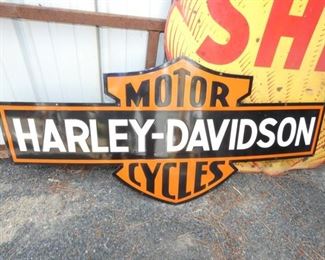 DIE CUT HARLEY DAVIDSON SIGN