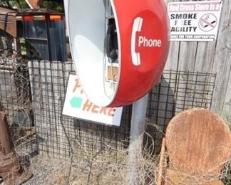 PAY PHONE STAND