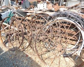 VARIOUS IRON WHEELS