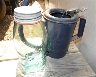 FRUIT JAR, STATION CAN