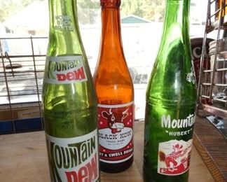 MT. DEW, BLACK COW BOTTLES