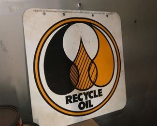 RECYCLE OIL SIGN