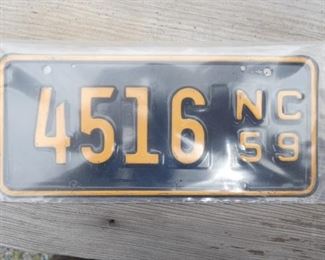 1959 NC TAG