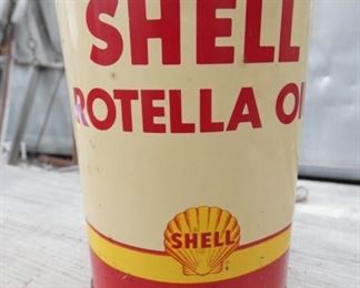 1QT SHELL OIL CAN ROTELLA
