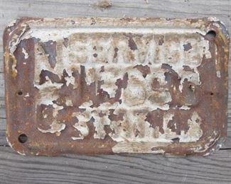 EARLY SERVICE STATION TAG