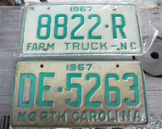1967 FARM TRUCK TAGS