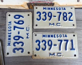 MINNESOTA LIC. TAGS