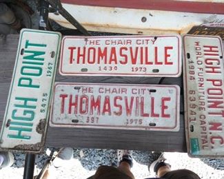 HIGH POINT, THOMASVILLE TAGS