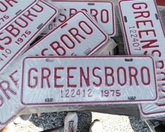 VIEW 2 CLOSEUP GREENSBORO CITY TAGS