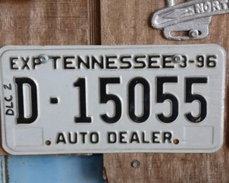 1996 TEN. AUTO DEALER TAG