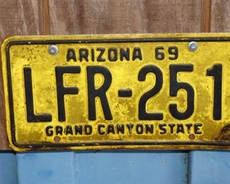 1969 ARIZONA TAG CRAYON CANNON