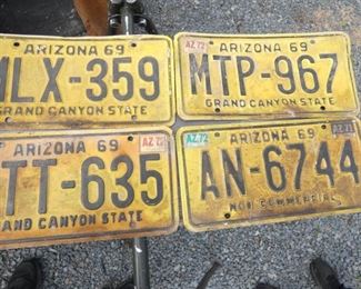 1969 ARIZONA TAGS