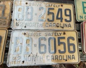 1962 NC TAGS
