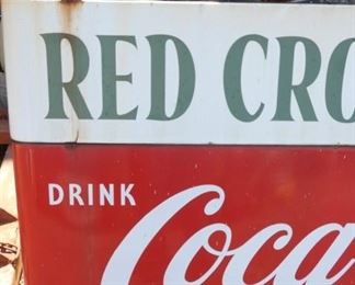 RED CROSS COCA COLA SIGN