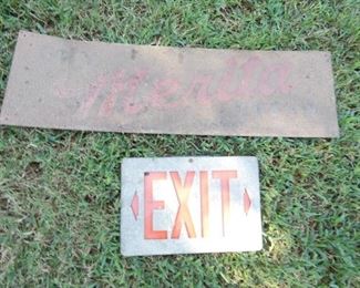EXIT SIGN AND OTHERS
