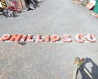PHILLIPS 66 ALUM. LETTER SIGN