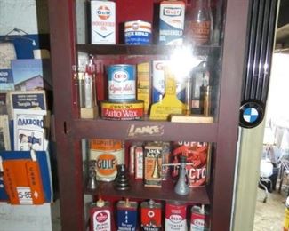 LANCE CABINET, OIL CANS