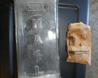 GLASS MAILBOX 